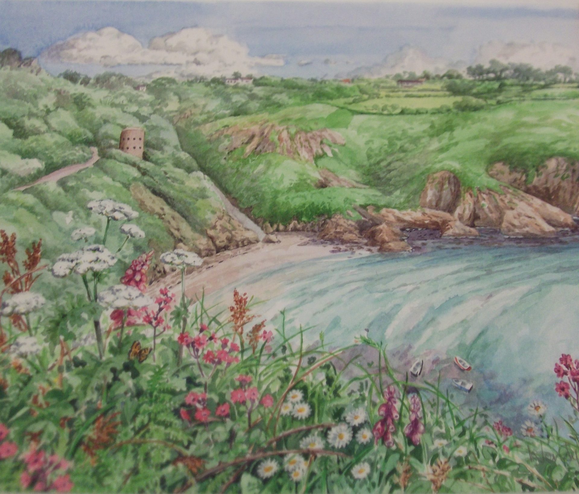Watercolour paintings of Guernsey Sula Gallery