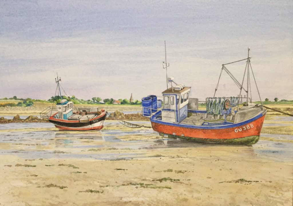 Purchase Low Tide (GU388) watercolour painting at Sula Gallery