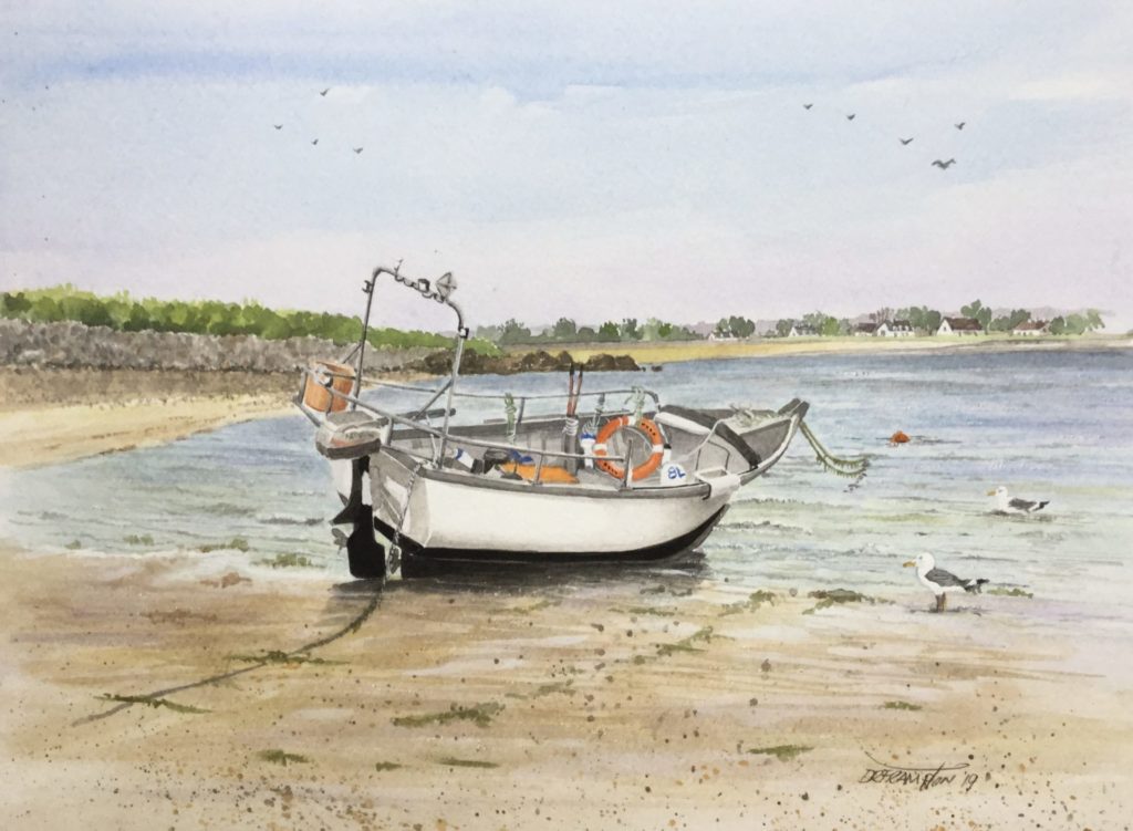 purchase Rising Tide at Chouet watercolour by David Frampton