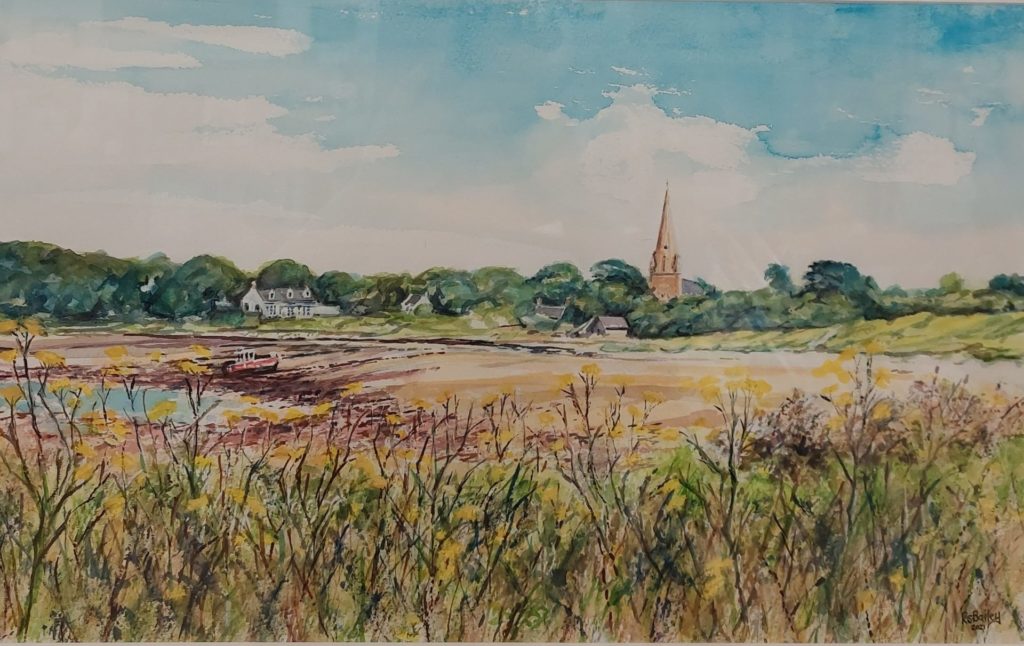Purchase Vale Church watercolour by Roger Bailey at Sula